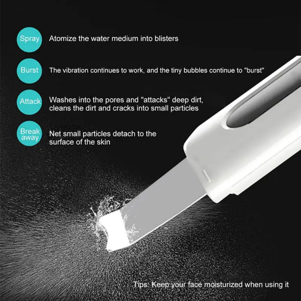 جهاز تنظيف بشره بالموجات الصوتيه تشريج — Rechargeable Ultrasonic Skin Scrubber