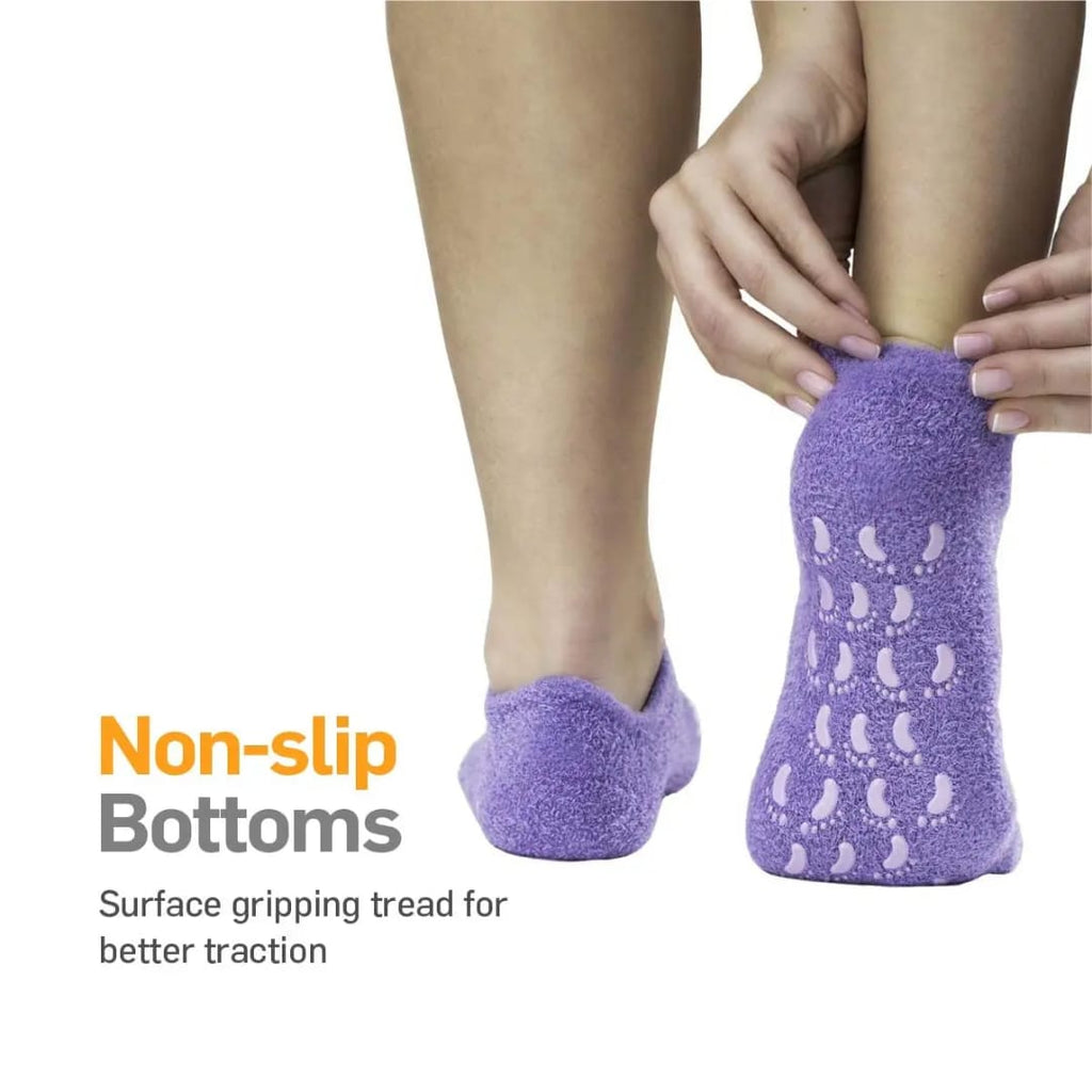 كلسات ترطيب القدمين بالجل والسيليكون مع قاعدة مانعة للانزلاق — Moisturizing Gel Socks with Non-Slip Sole
