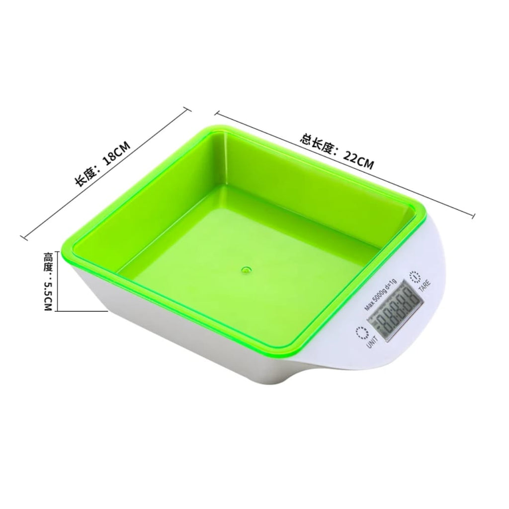ميزان طعام بصحن قابل للفك حتى 5 كيلو — Food Scale with Removable Bowl – Up to 5 kg