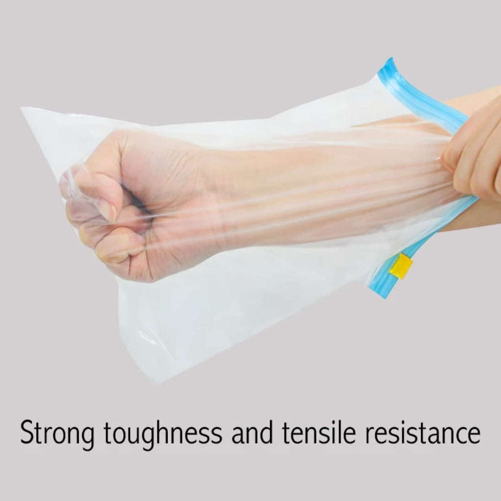 طقم أكياس نايلون بسحّاب لحفظ الطعام – 8 قطع — Zipper Food Storage Bags – 8 Pieces
