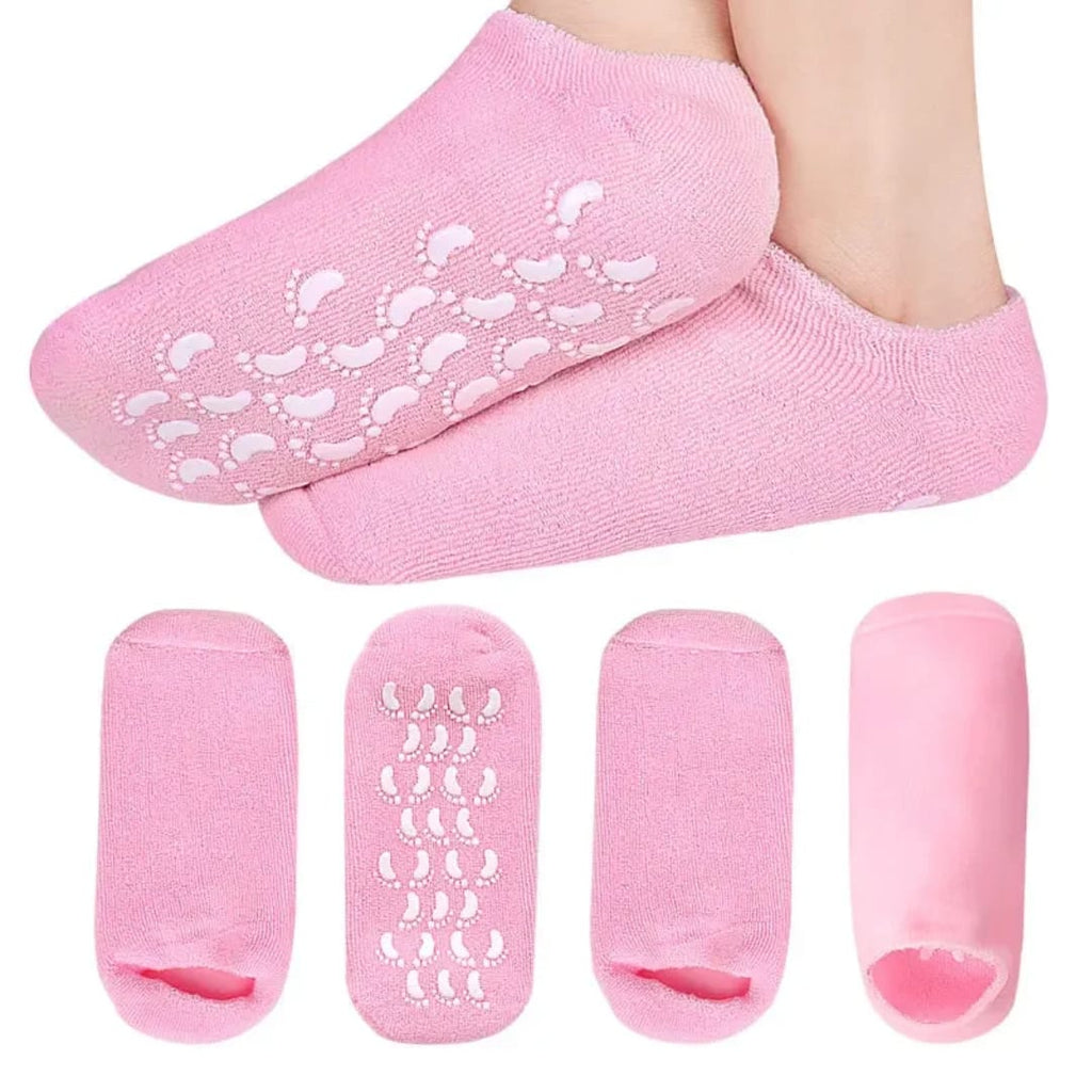 كلسات ترطيب القدمين بالجل والسيليكون مع قاعدة مانعة للانزلاق — Moisturizing Gel Socks with Non-Slip Sole