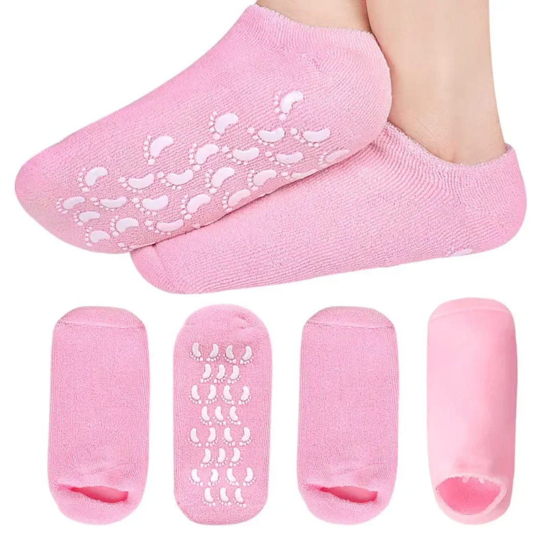 كلسات ترطيب القدمين بالجل والسيليكون مع قاعدة مانعة للانزلاق — Moisturizing Gel Socks with Non-Slip Sole